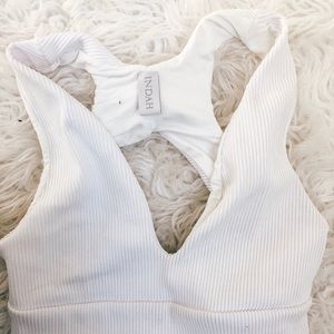 Indah White Bikini Top